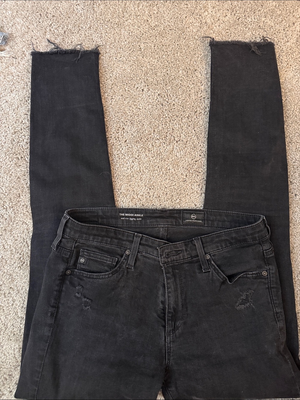 AG Adriano Goldschmied Black Skinny Jeans